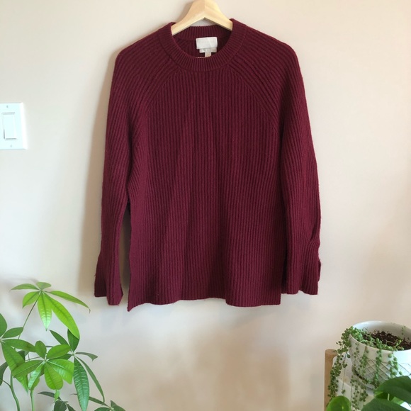 J Crew Collection 100% Cashmere Side Slit Sweater - Picture 2 of 8